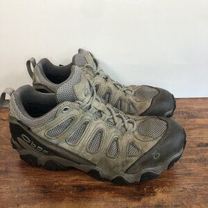 Oboz Sawtooth‎ Boots Womens Size 9.5 Grey Low Hiking Waterproof Shoes UK 7 EU 41